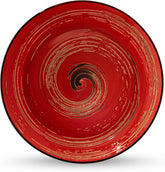 Wilmax Tiefer Porzellanteller Rot, 25,5 cm, 350 ml – WL-669227/A